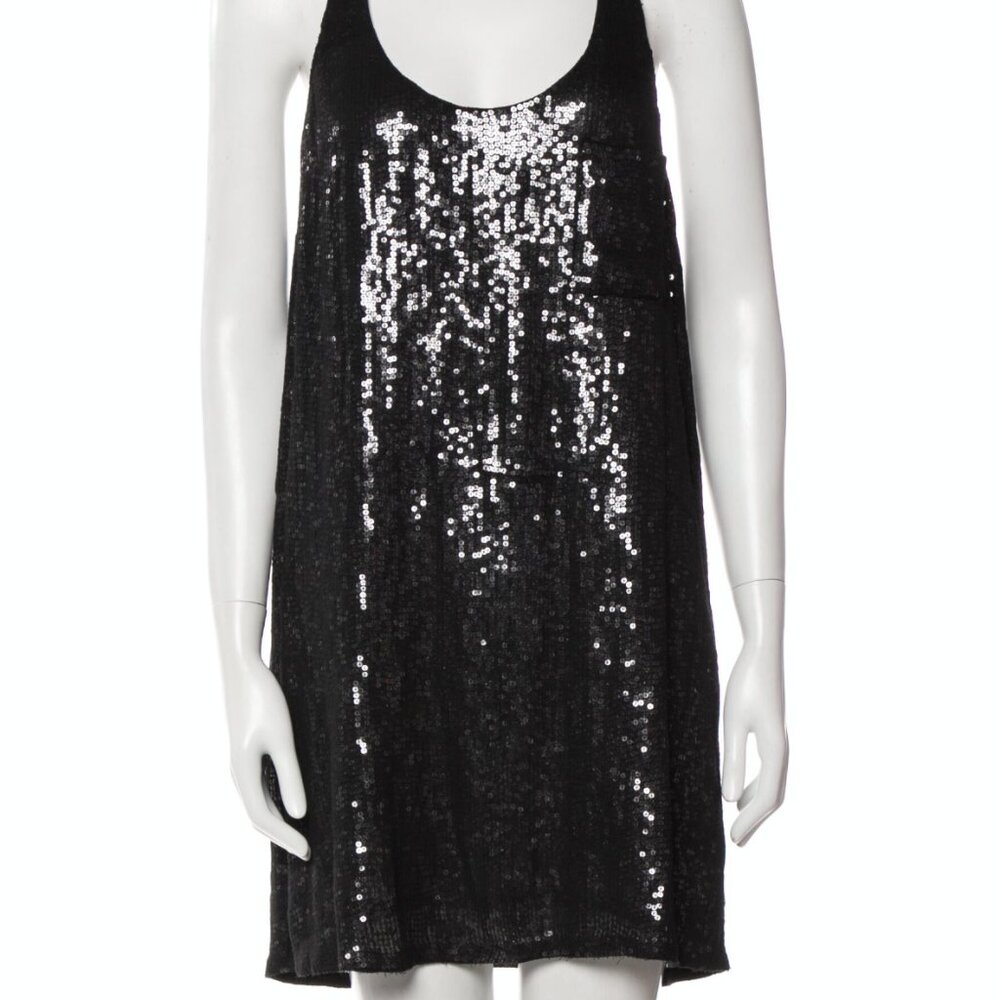 Joie‎ Silk Sequin Shift Dress, Sz L